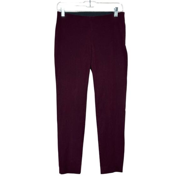 A new day burgundy flat front slim cropped pants size 4 - Picture 1 of 8